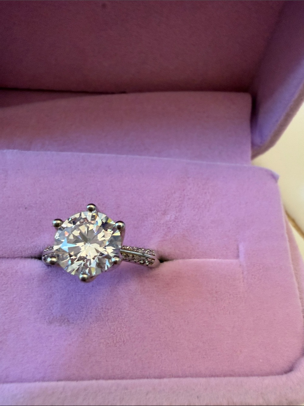 Lab grown 1.75 carat lab diamond solitaire ring